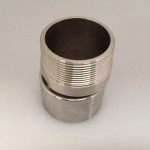 Male Swaged Adapter 2" Stainless Steel BSPT - MSA-0200B
